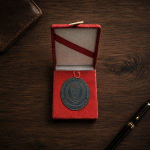 Original 1987 Tianjin Watch Factory Special Edition "Third Match for the Sea-Gull Cup" Commemorative Memorial Medal in Presentation Box (Vintage)