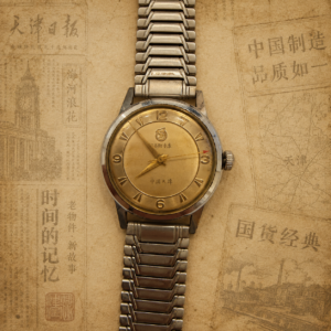 Tianjin 51 (WuYi) – champagne sector dial with quarter Arabic numerals (Rarity: 8/10)